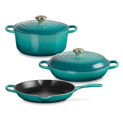 Ensemble d&rsquo;ustensiles de cuisson en fonte essentiels